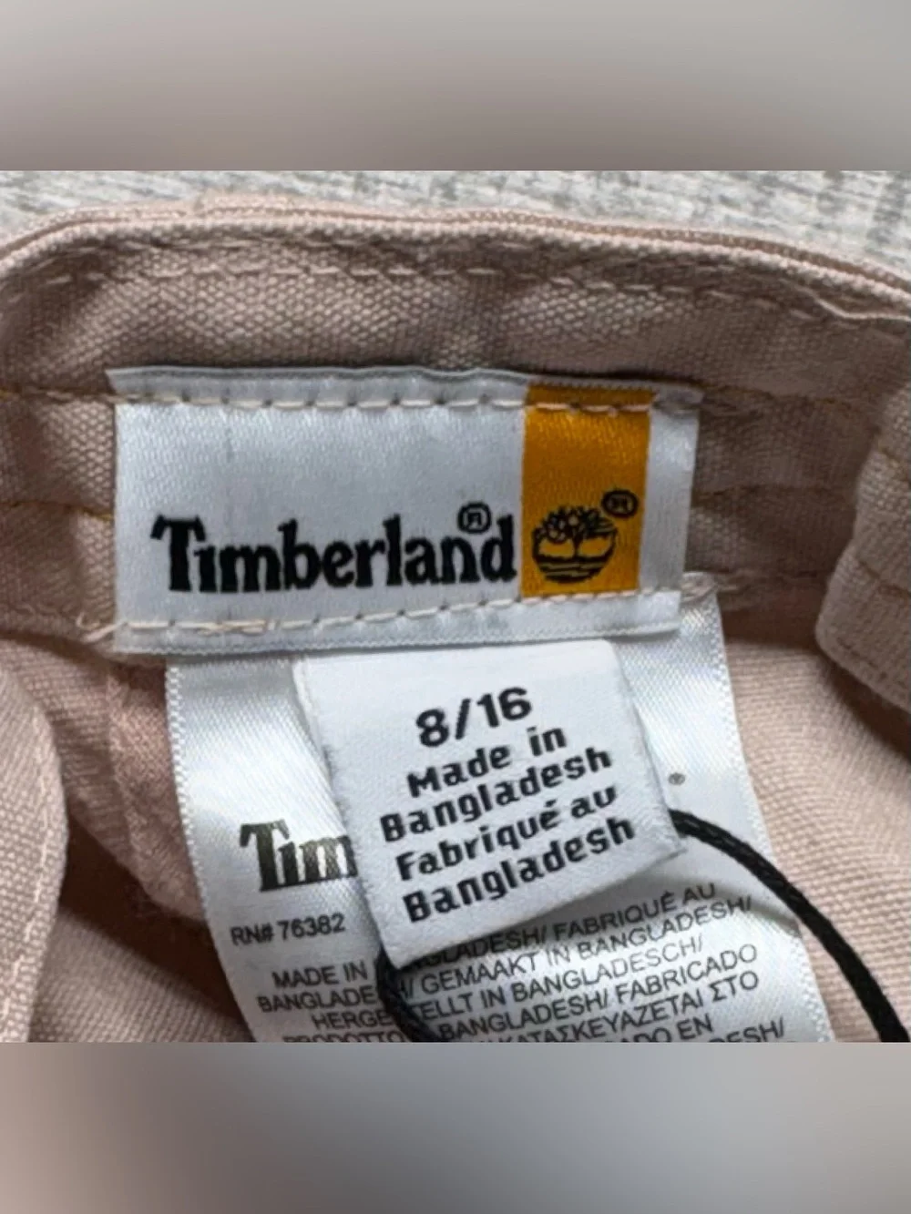 Timberland Stone Beige Embroidered Tree Cap